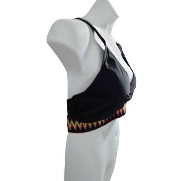 Two Piece V-Neck Tummy Control High Waisted Swimsuit Bikini Set Size16W - Picture 6 of 13